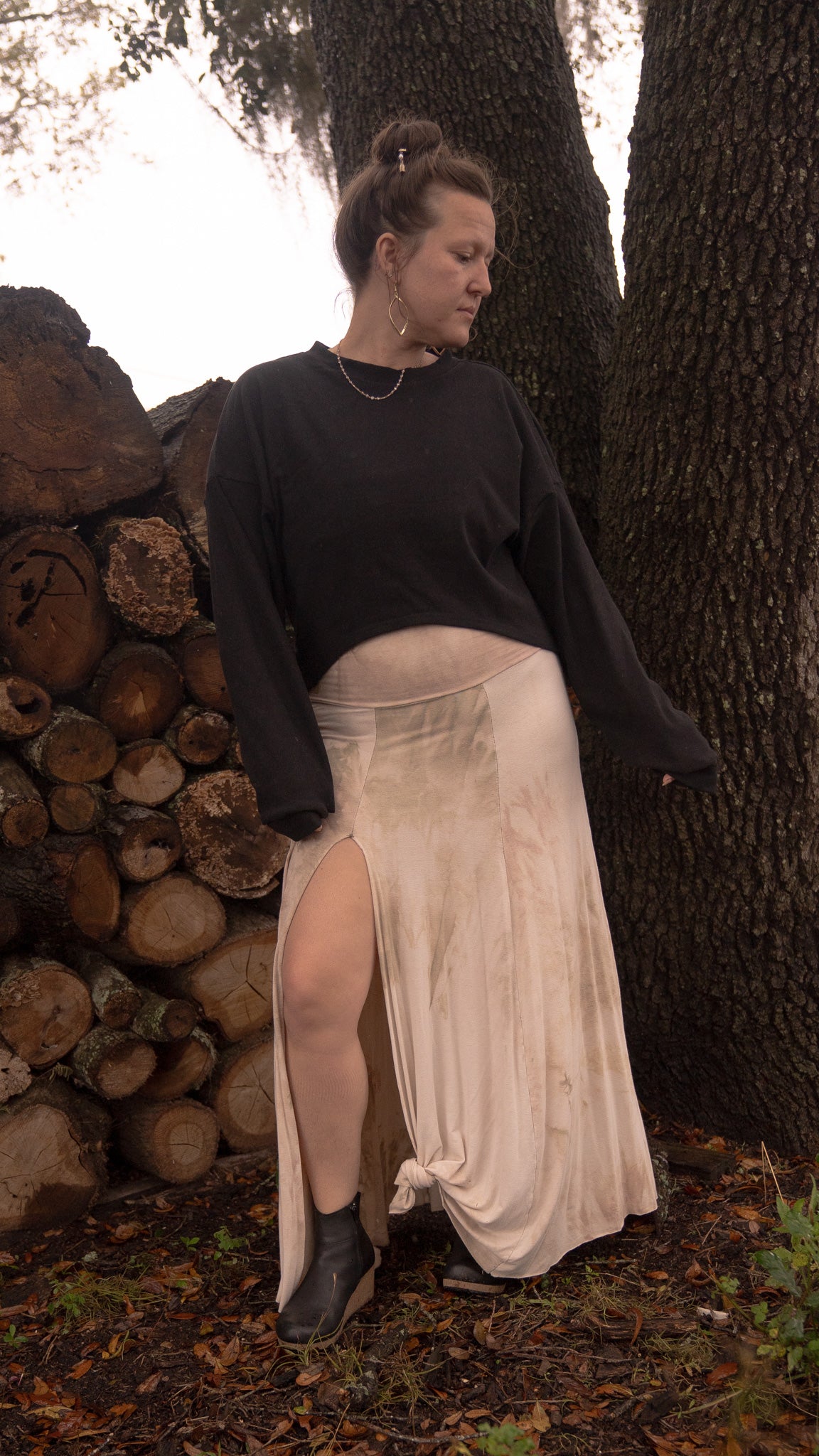 Cream Top (Waist Length)