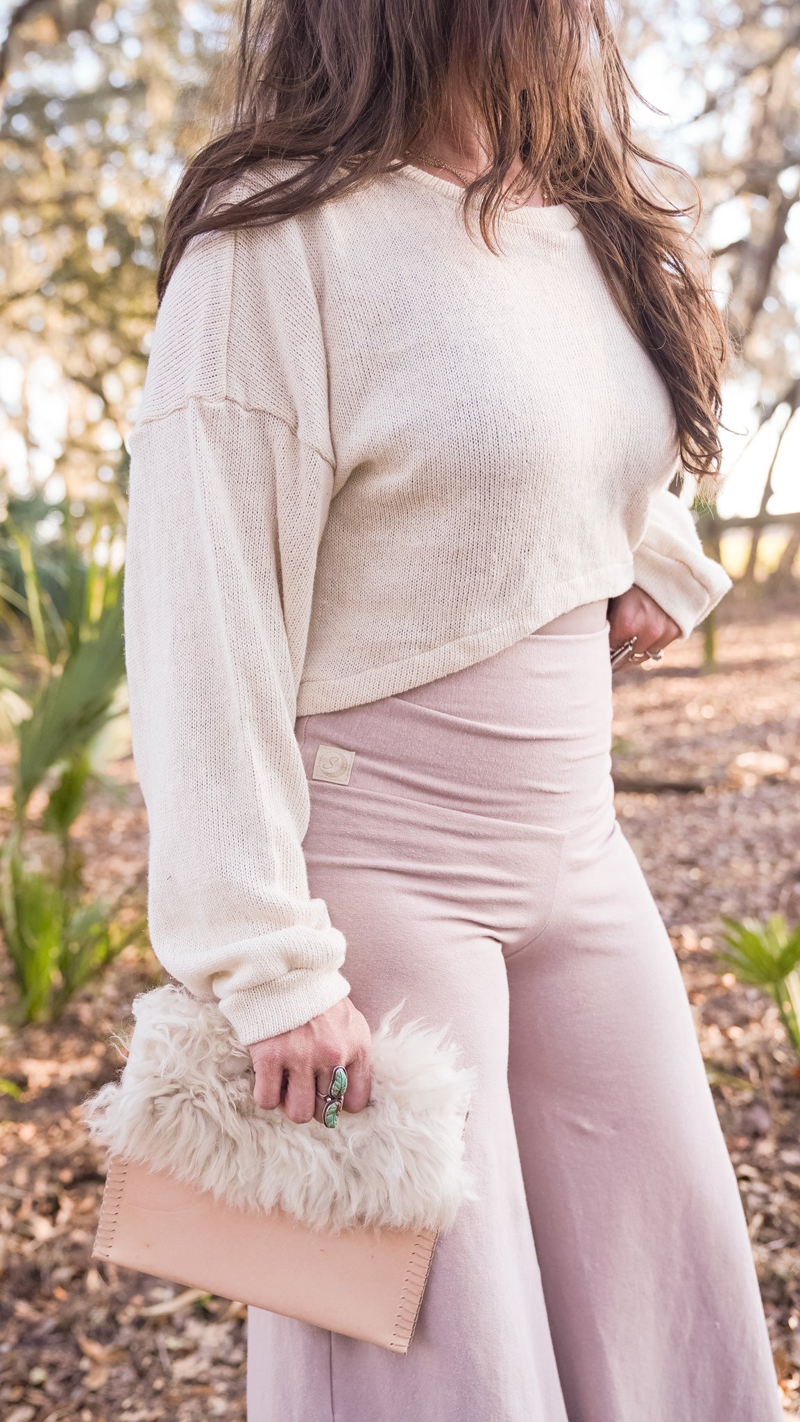 Cream Top (Waist Length)