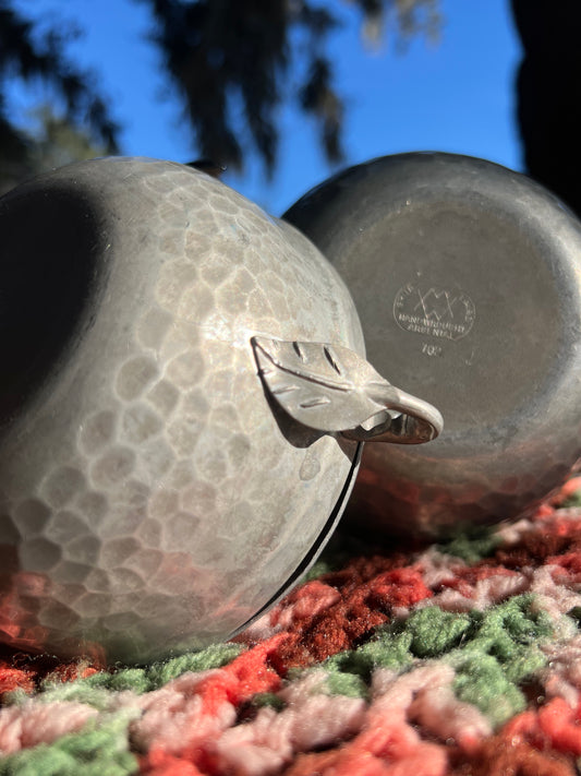 ✧ 1940-50s Hand-wrought Bowls with Lids ✧
