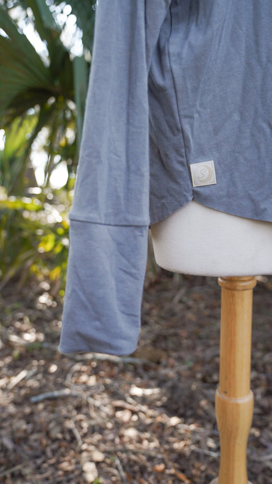 Pinch of Grace Oversize T (Long Sleeve) Sea Sage