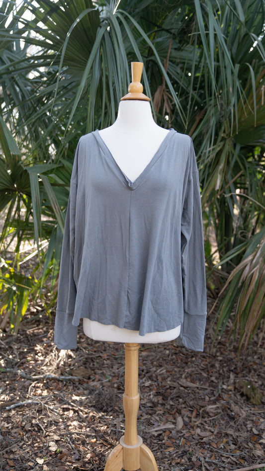 Pinch of Grace Oversize T (Long Sleeve) Sea Sage