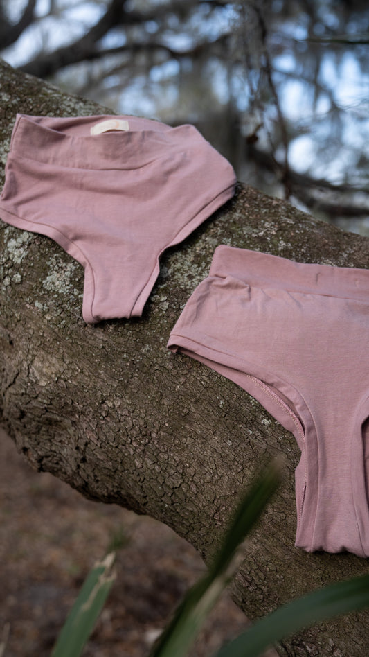 Kahlia Underthings (High Waist Thong) Blossom