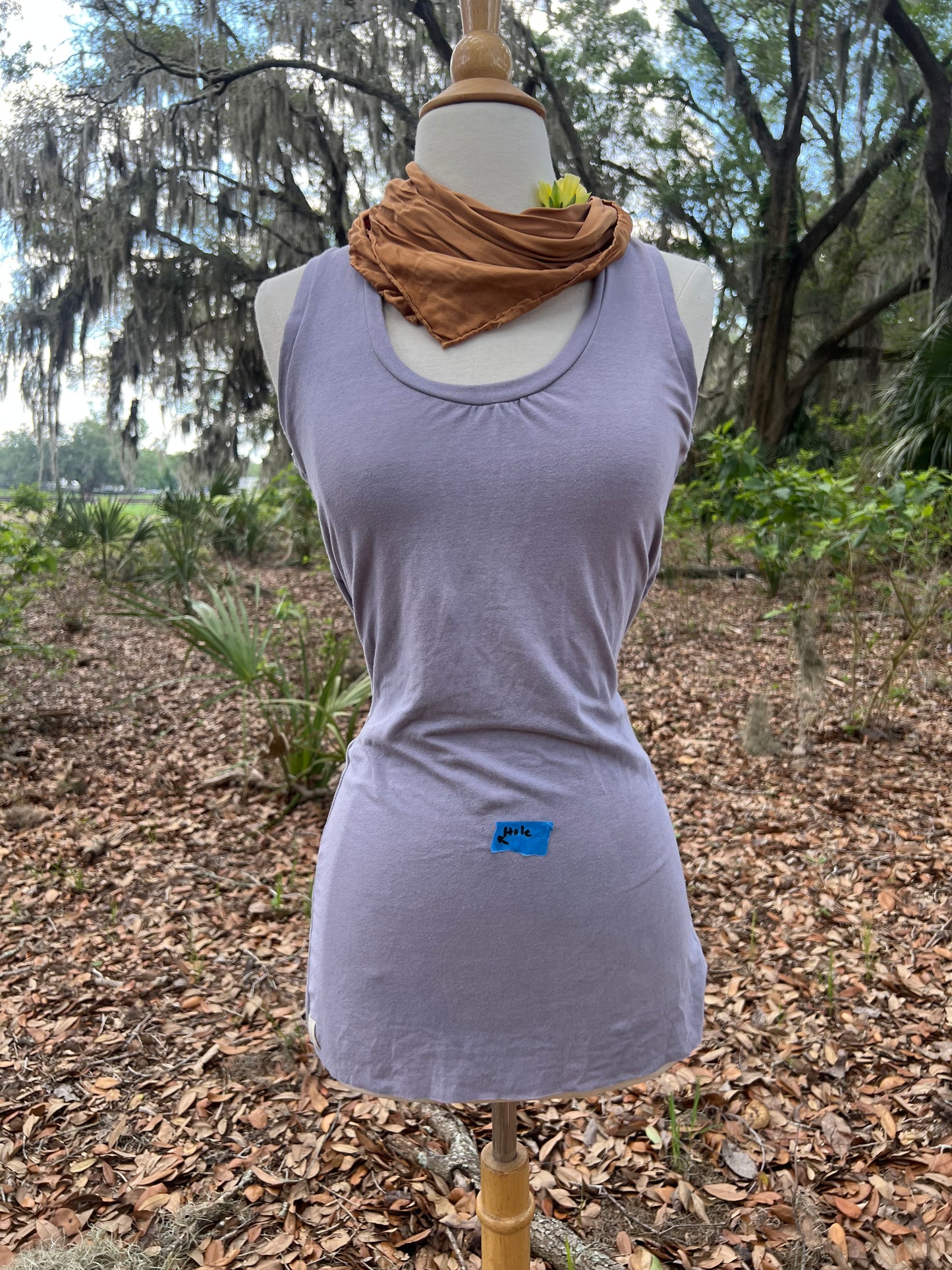 SECONDS Four Winds Racerback Tank (Medium) Mist