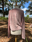 Cream Top (M/L Waist Length) Pink Bamboo Velour