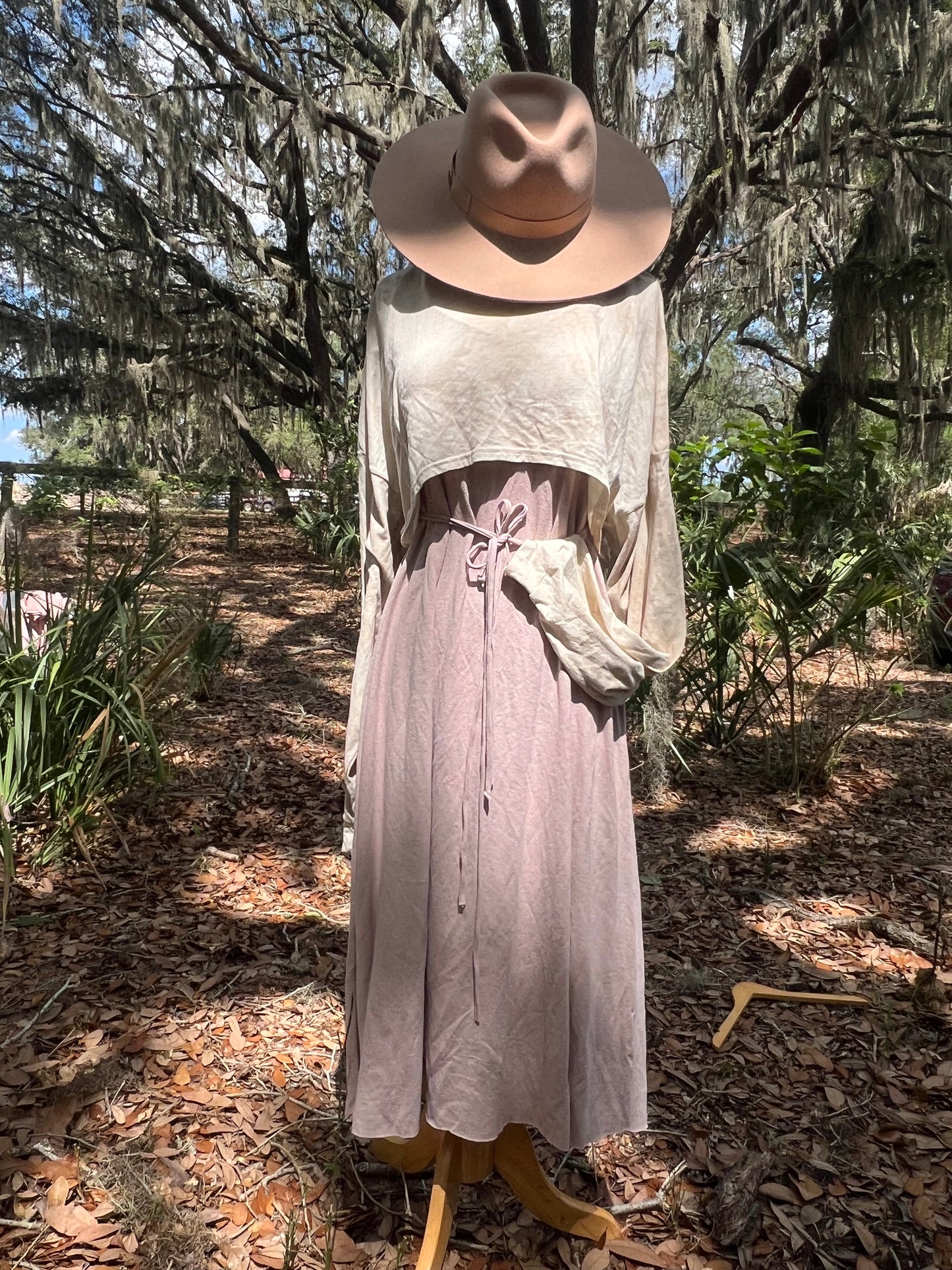Cream Top (M/L) Lichen Lightweight Hemp Jersey