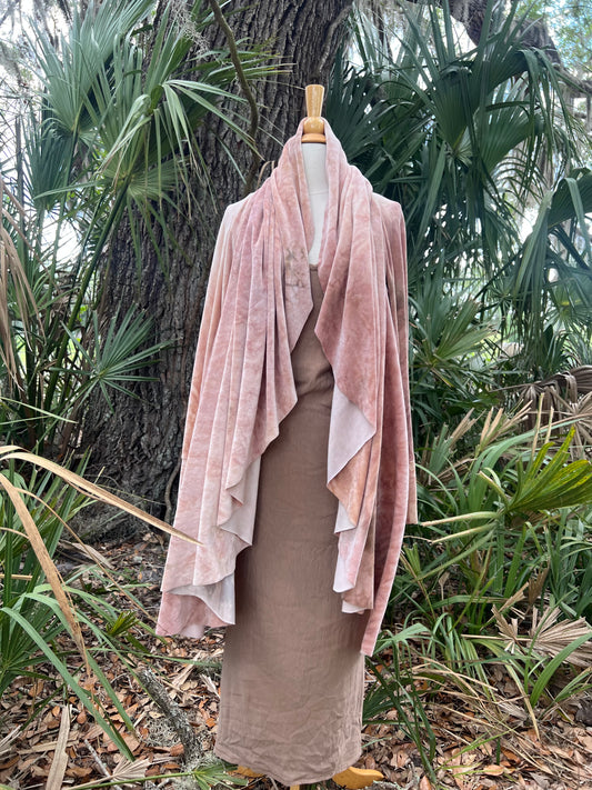 Strange Shadows Cardigan (M/L) Rose Hips Bamboo Velour