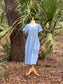 ✧ Embroidered Denim Dress  ✧ Natural Fibers