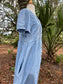 ✧ Embroidered Denim Dress  ✧ Natural Fibers