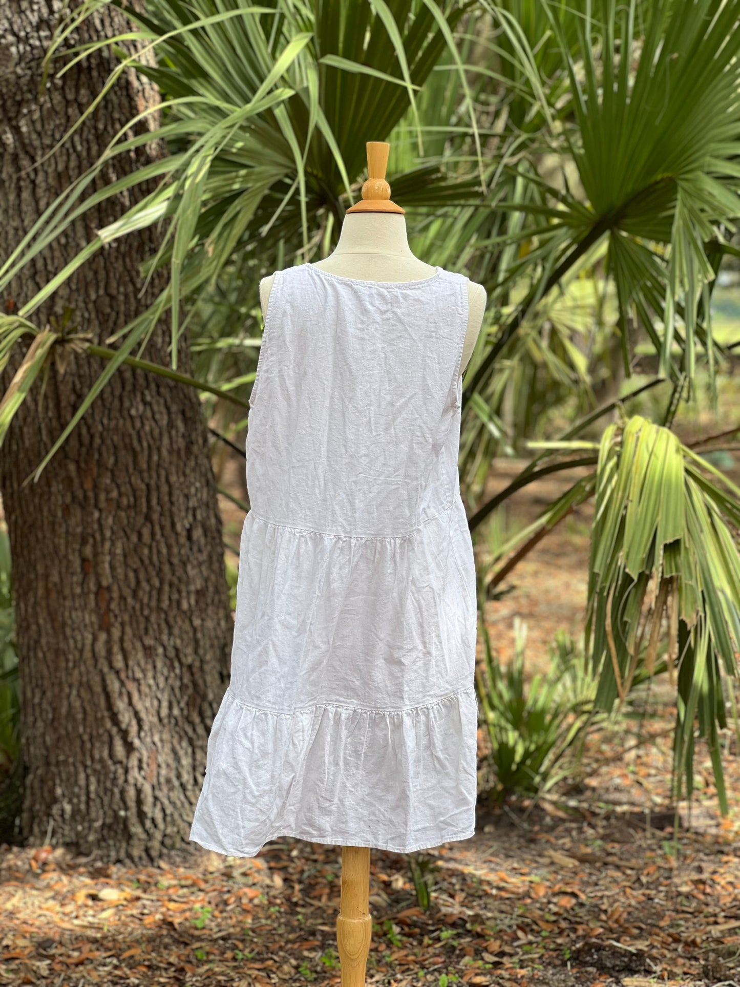 ✧ Tiered Linen Dress  ✧ Natural Fibers
