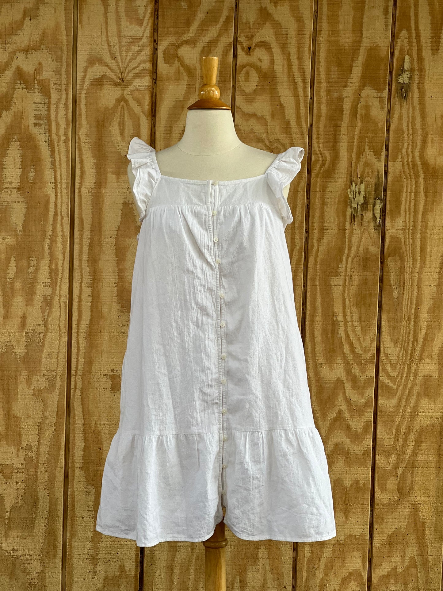 ✧ Ruffle Sleeve Dress ✧ Natural Fibers