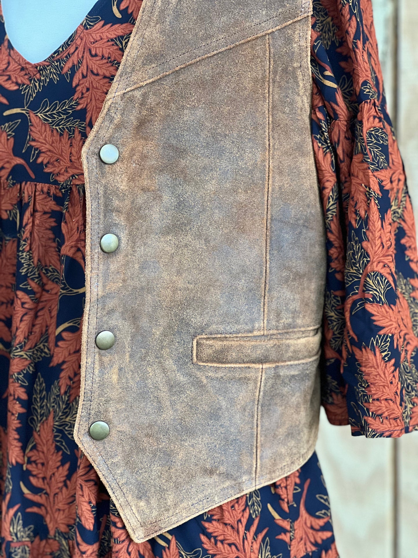 ✧Minnetonka Leather Vest ✧ Unisex