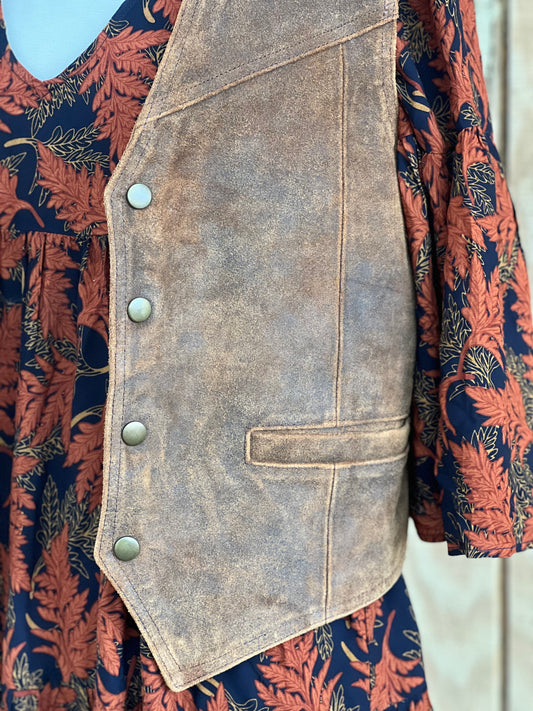 ✧Minnetonka Leather Vest ✧ Unisex