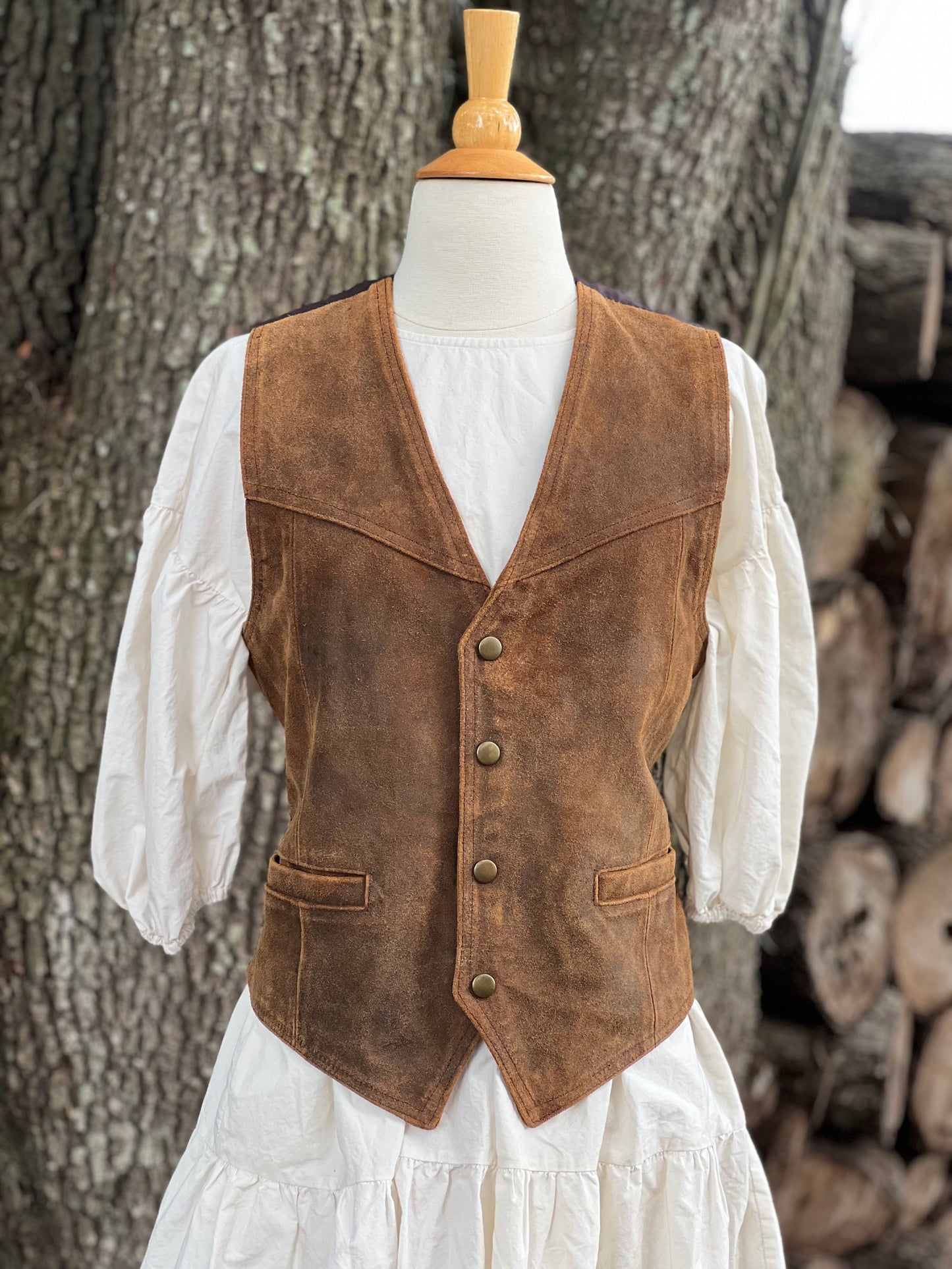 ✧Minnetonka Leather Vest ✧ Unisex