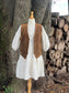 ✧Puff Sleeve Tiered Dress ✧ Natural Fibers
