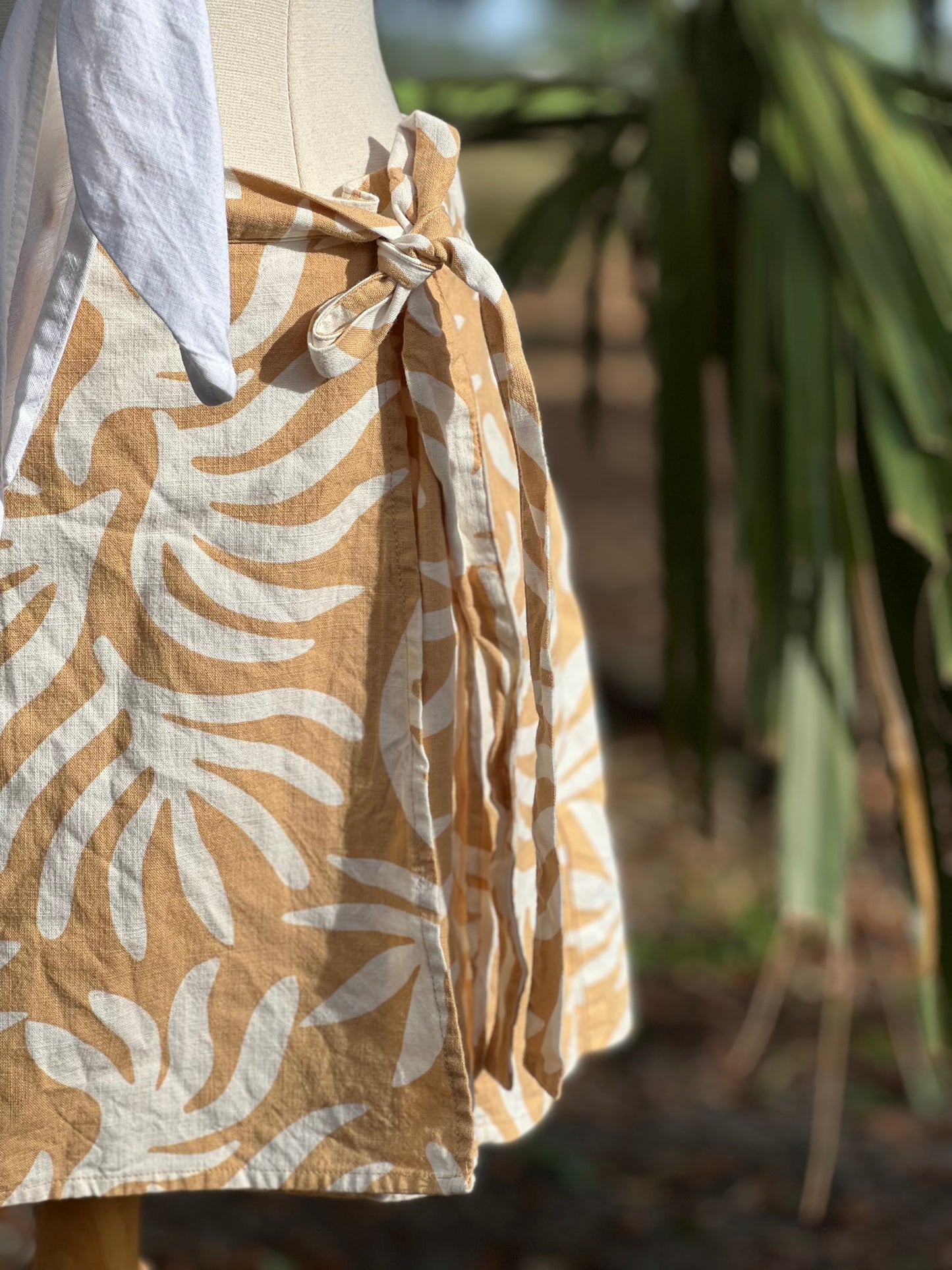 ✧ Botanical Wrap Skirt  ✧ Natural Fibers