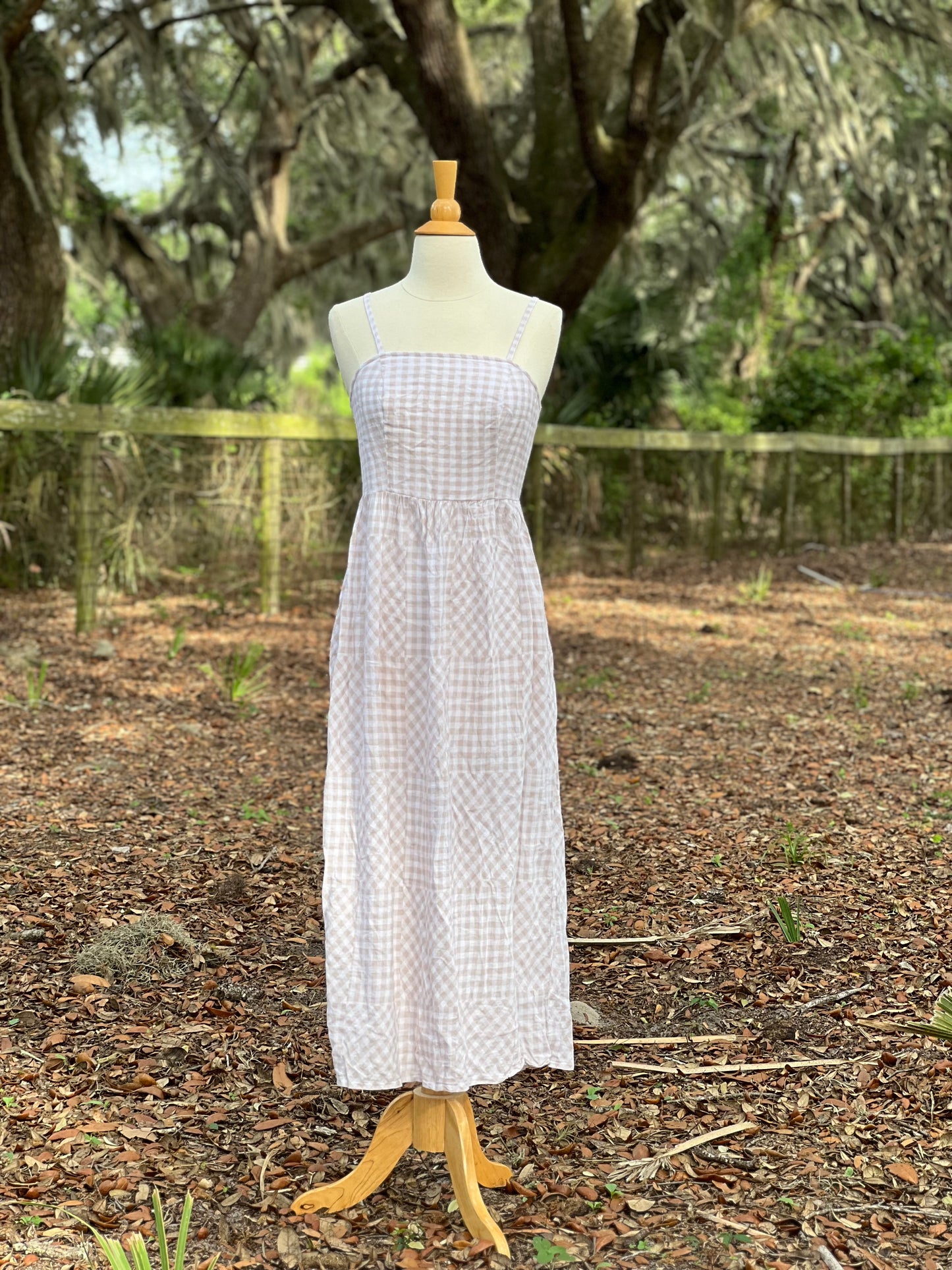 ✧ Gingham Dress ✧ Natural Fibers