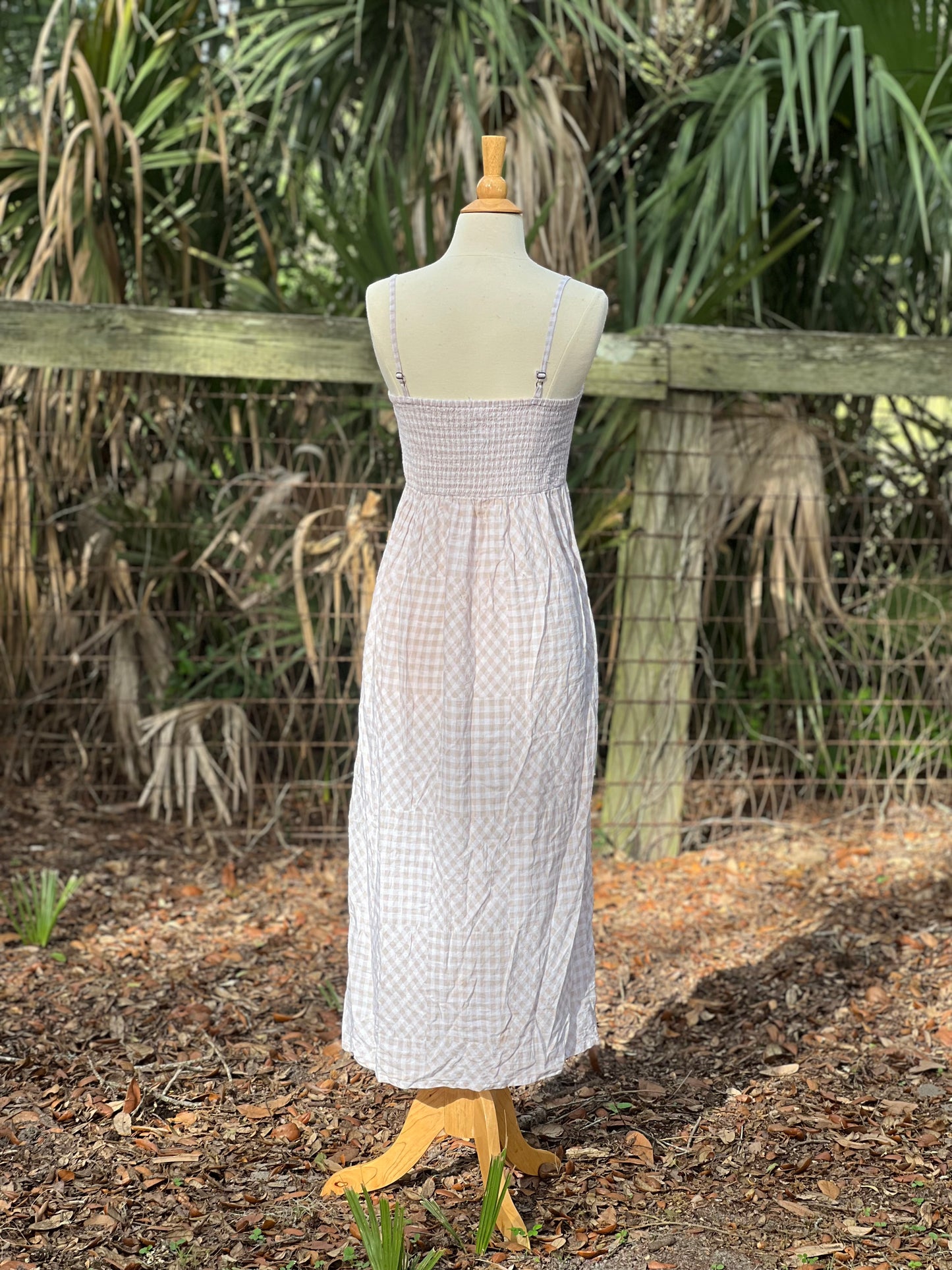 ✧ Gingham Dress ✧ Natural Fibers