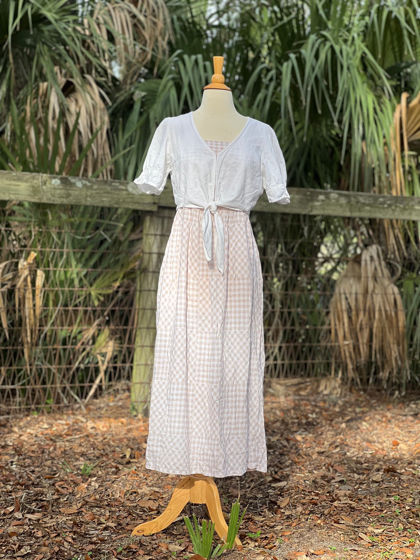 ✧ Gingham Dress ✧ Natural Fibers