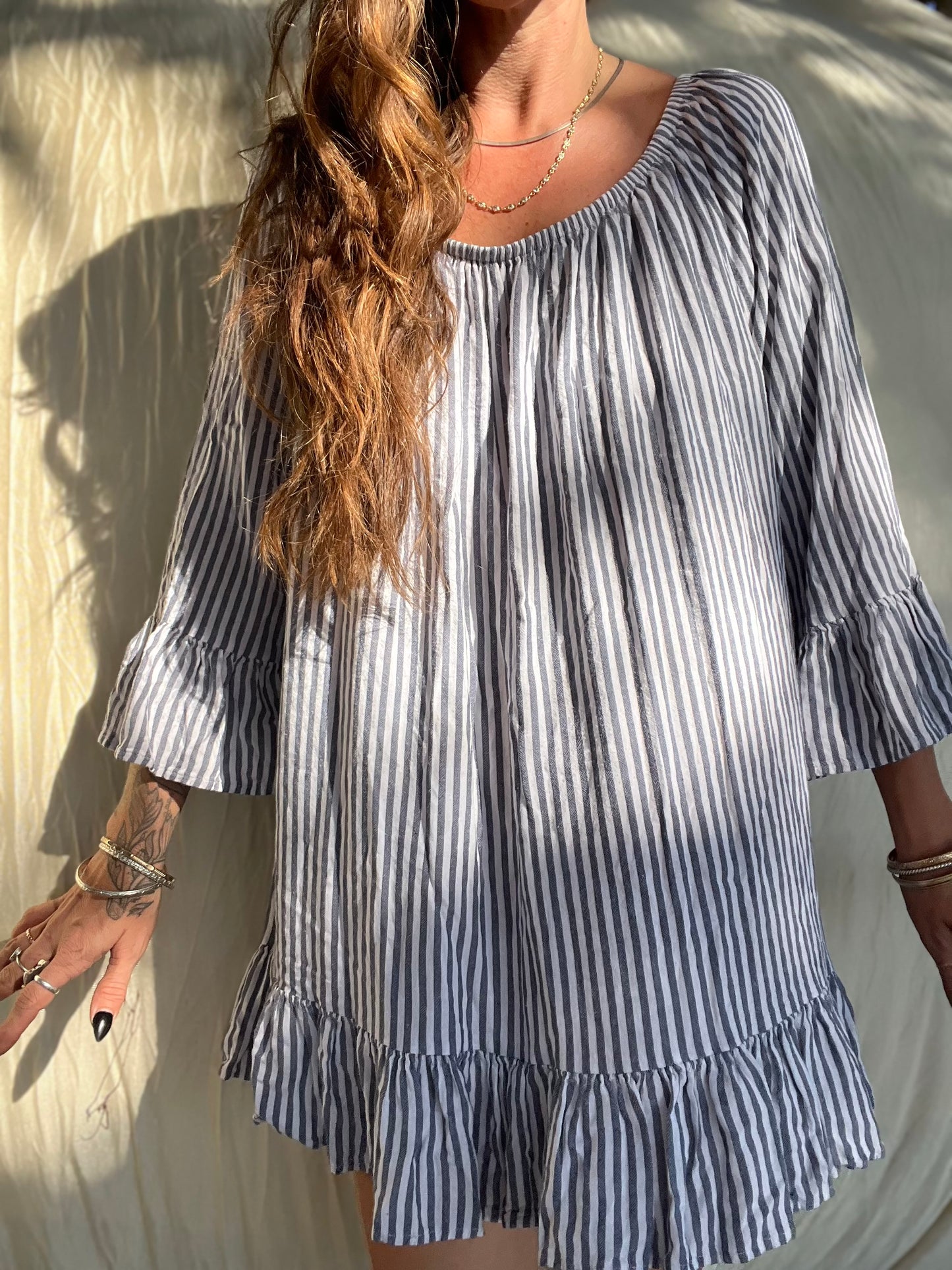 ✧ Striped Ruffle Tunic ✧