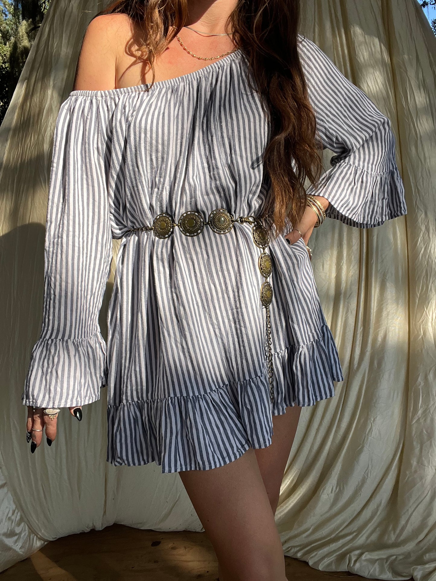 ✧ Striped Ruffle Tunic ✧