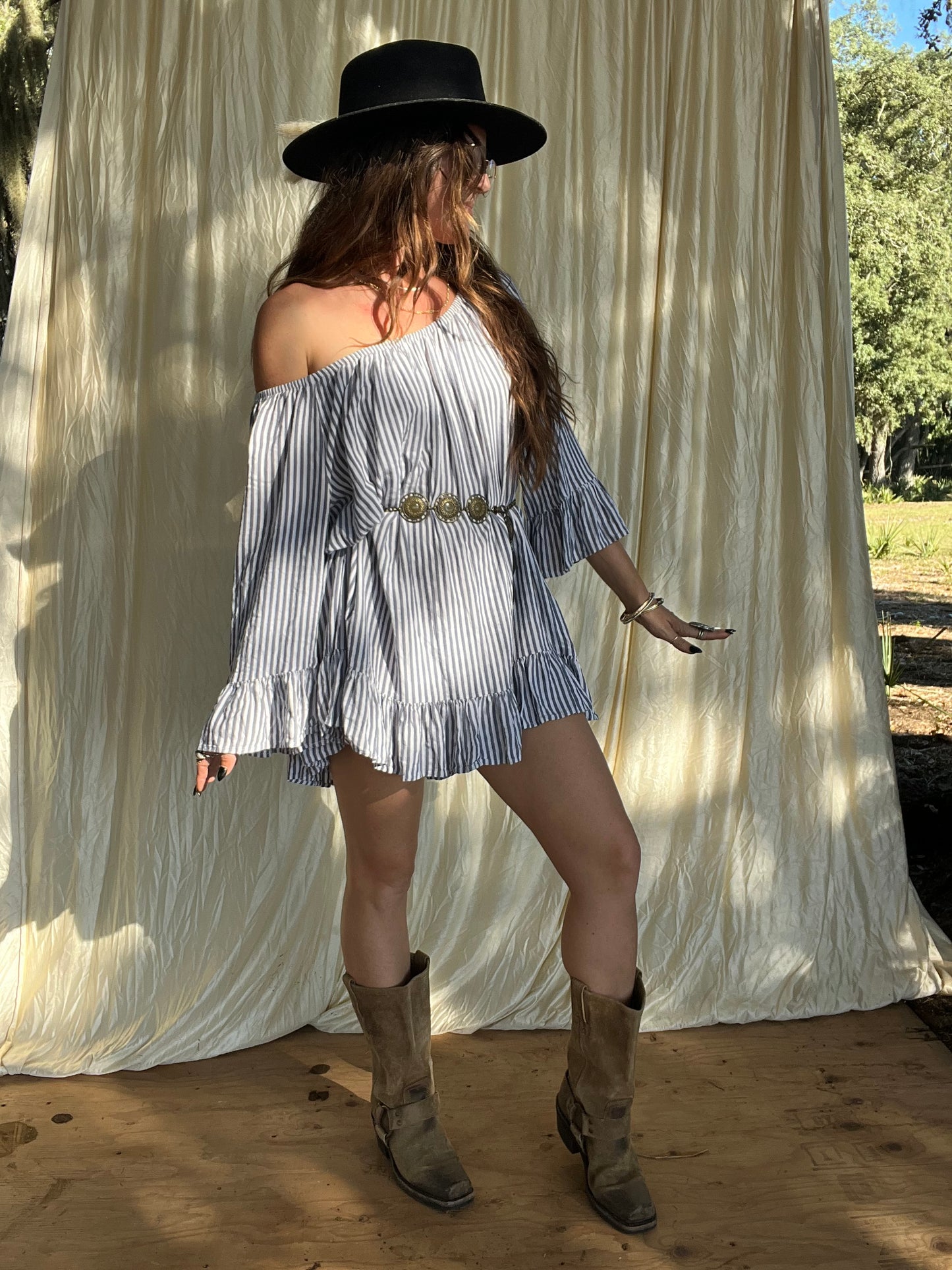 ✧ Striped Ruffle Tunic ✧