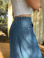 ✧ Denim Midi Skirt ✧ Natural Fibers