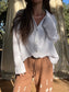 ✧ Oversize Gauzey Button Down ✧ Natural Fibers