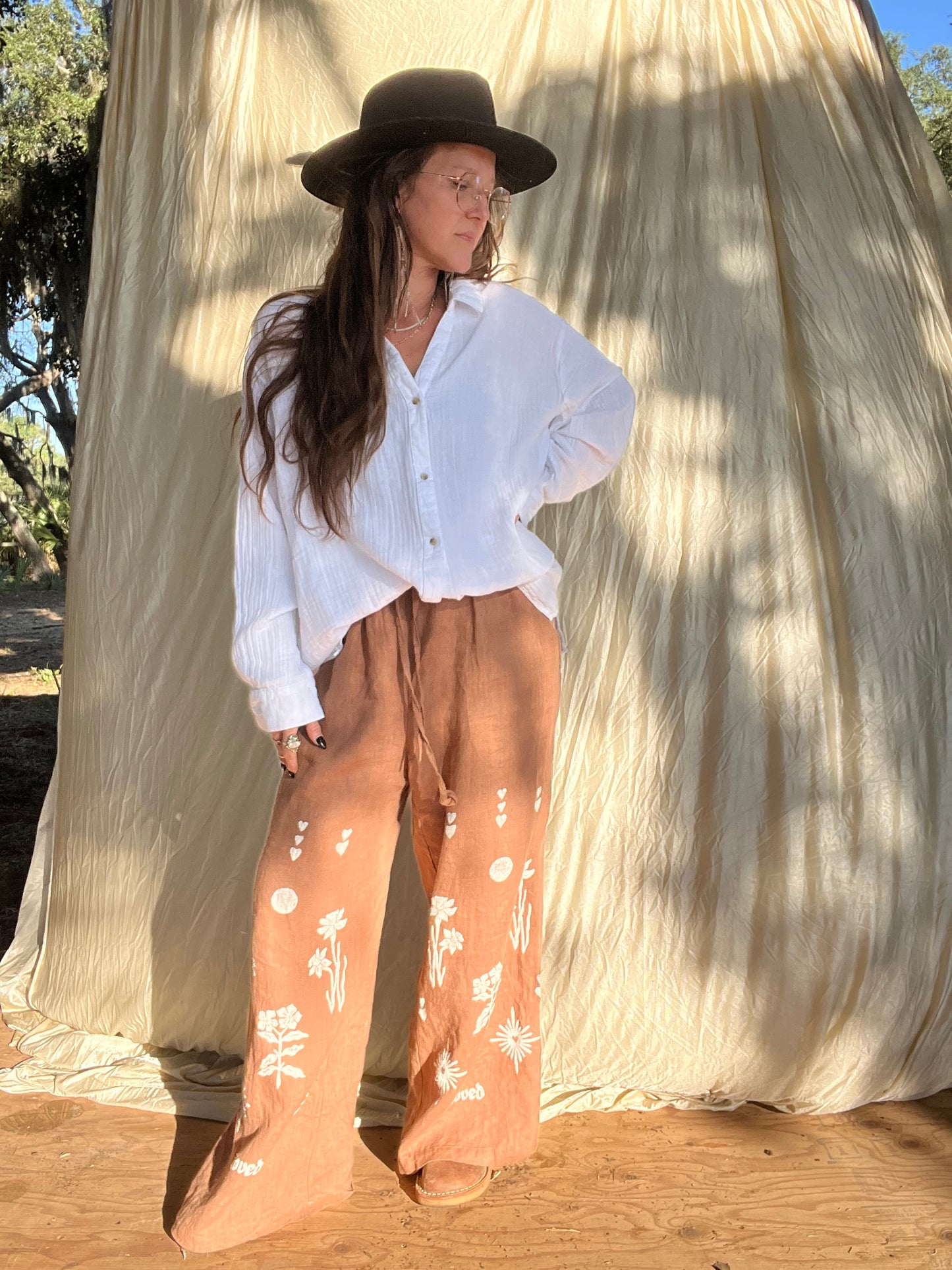 ✧ Oversize Gauzey Button Down ✧ Natural Fibers