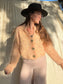 ✧ Fuzzy Peach Sweater ✧ Natural Fibers