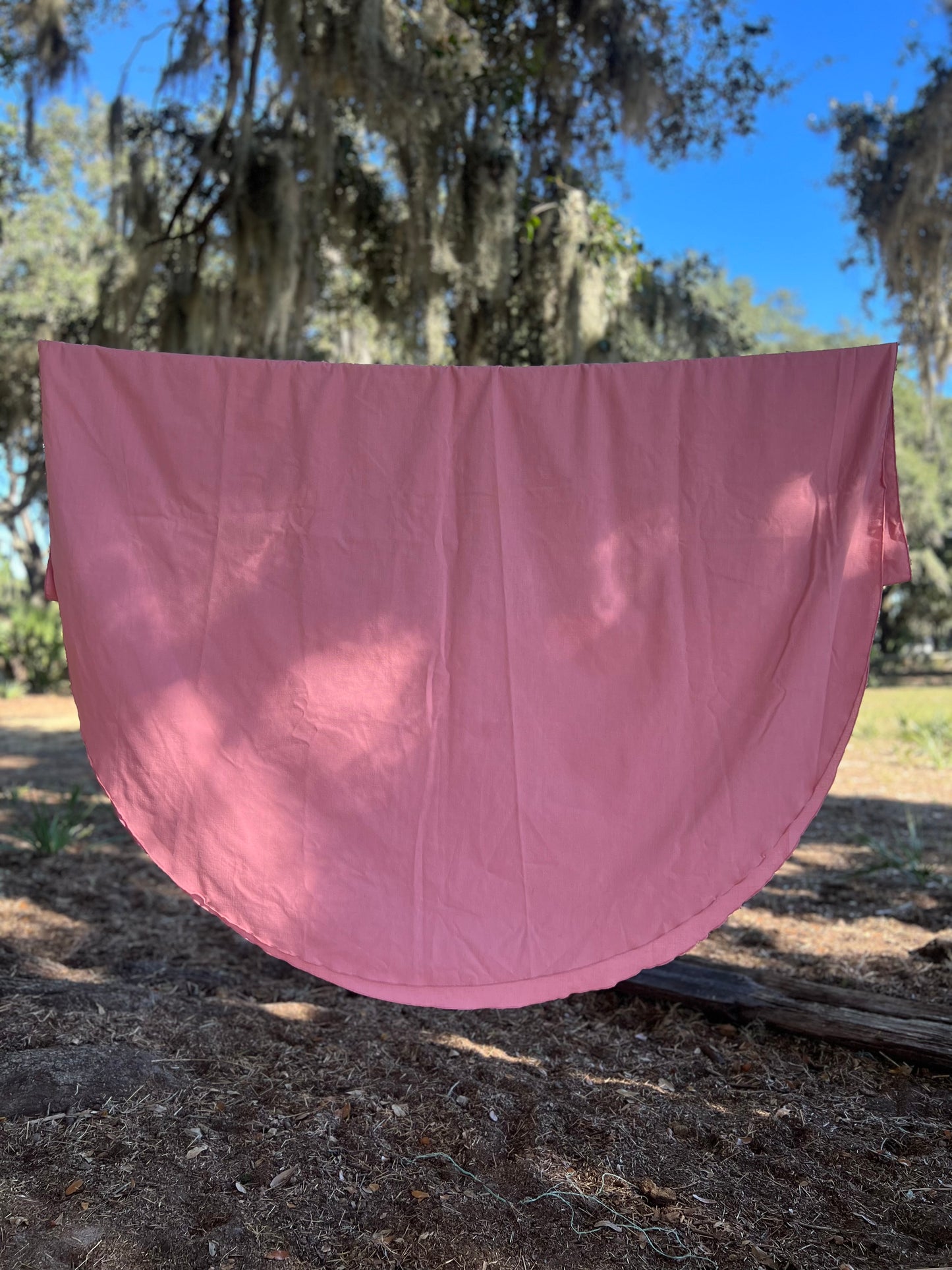 ✧ Pink Rectangle Tablecloth ✧ Natural Fibers