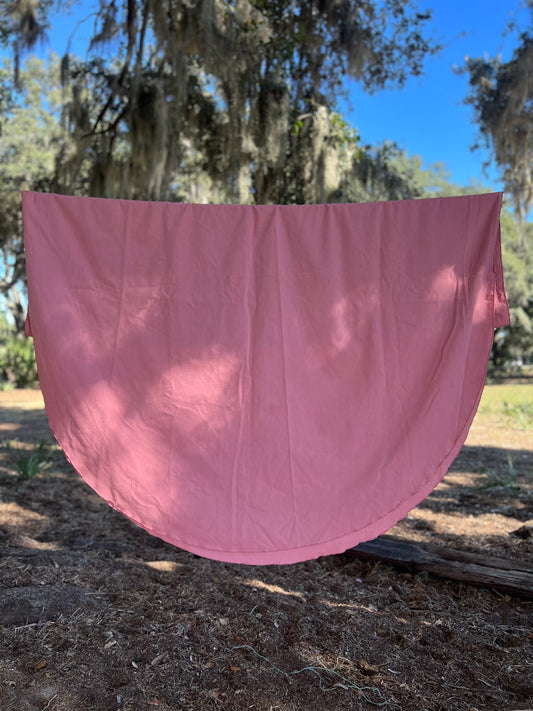 ✧ Pink Rectangle Tablecloth ✧ Natural Fibers