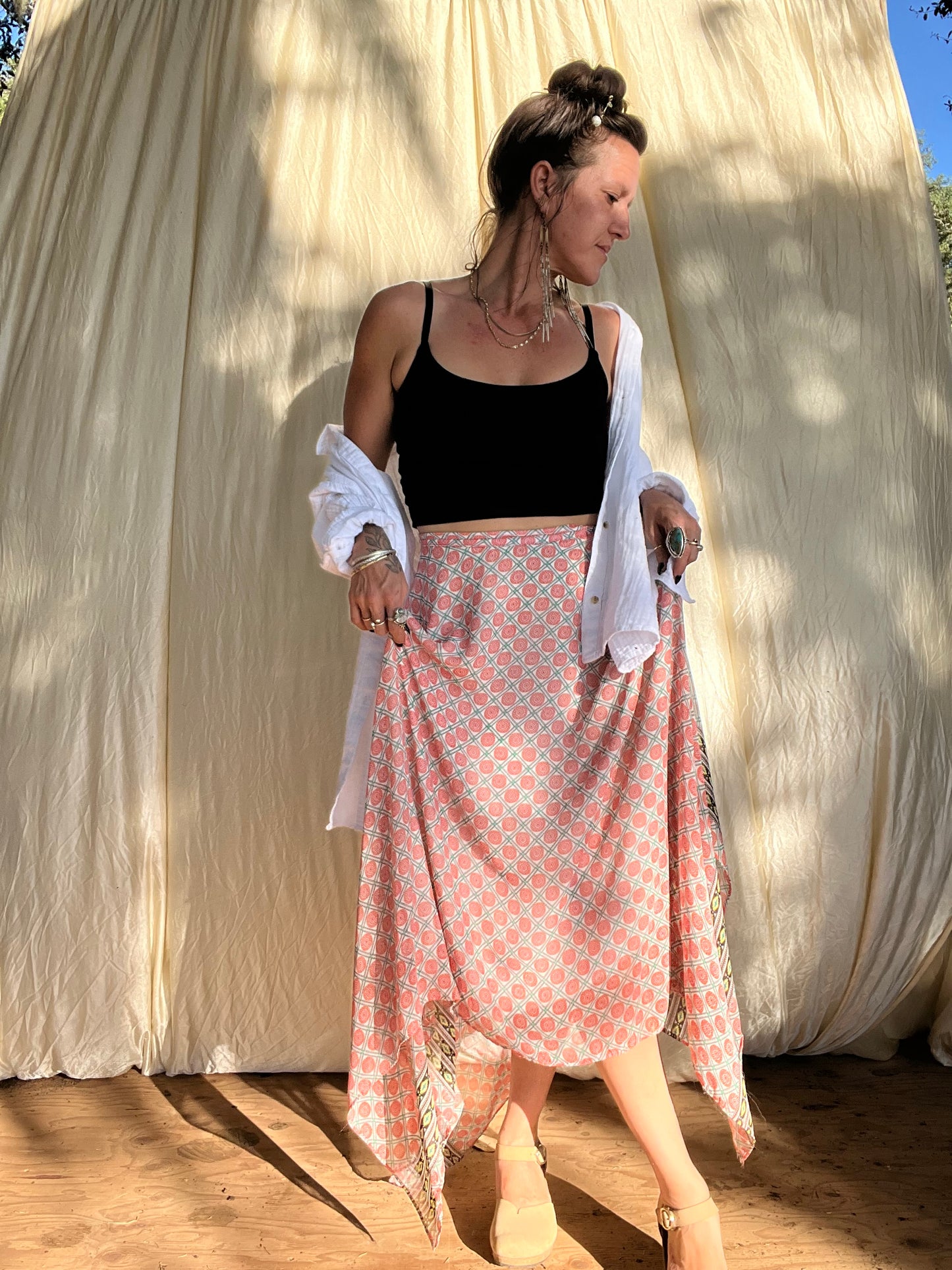 ✧ Printed Maxi Skirt ✧
