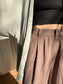 ✧ Hepburn Pleated Raw Silk Trousers  ✧ Natural Fibers