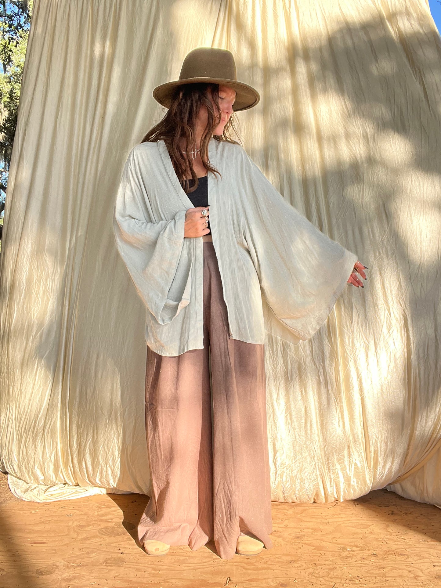 ✧ Silver Sage Kimono/Duster ✧