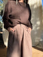 ✧ Hepburn Pleated Raw Silk Trousers  ✧ Natural Fibers