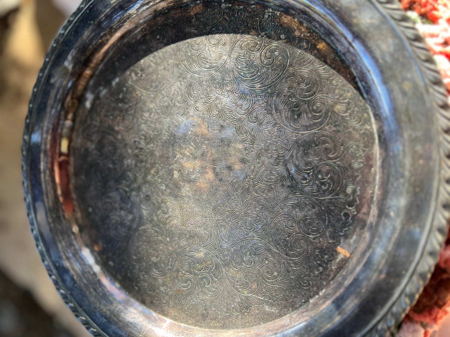 ✧ Ornate Silver Serving Platter ✧