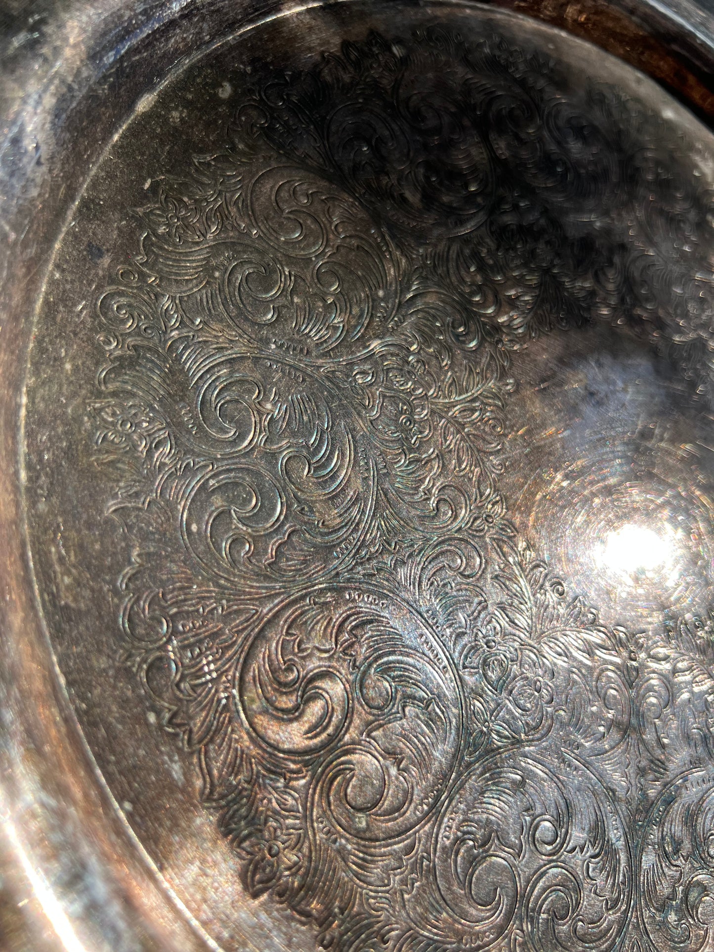 ✧ Ornate Silver Serving Platter ✧